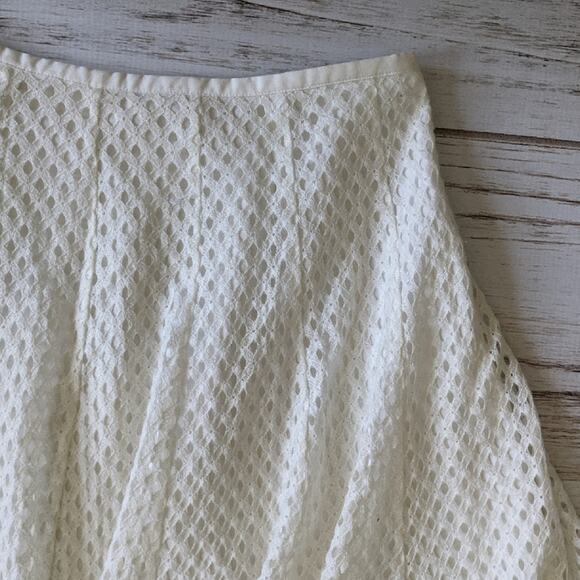 Holly Bracken Anthropologie Eyelet Circle Skirt Sm - Picture 6 of 8